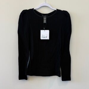 Smythe Black Knit Blouse